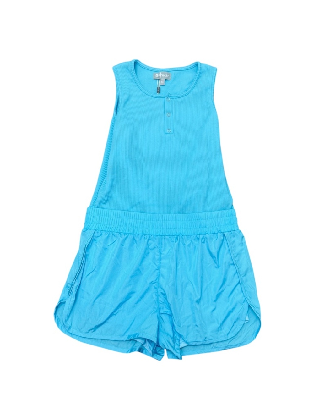NWT tractr Girls Running Romper Turquoise